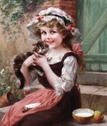 Émile Vernon_1872-1919_Fillette et son petit chat.jpg